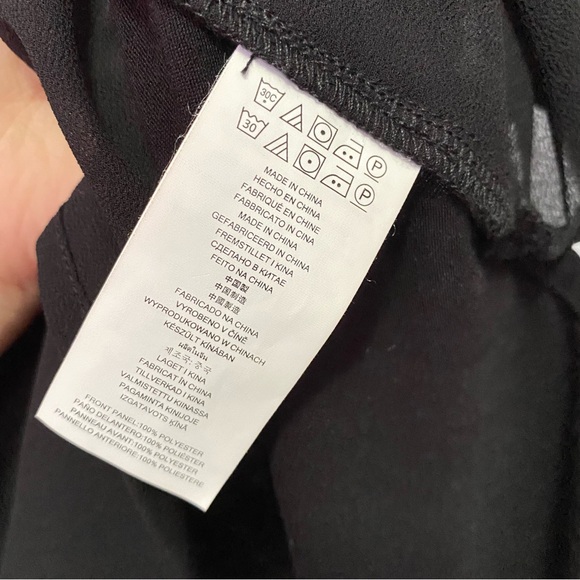 Michael Kors Black Layered V-Neck Top — M - Picture 4 of 6